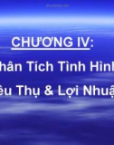 CHƯƠNG IV: Phân Tích Tình Hình Tiêu Thụ & Lợi Nhuận