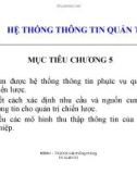 Bài giảng Quản trị chiến lược: Chương 5 - Nguyễn Đình Hòa