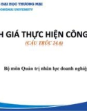 Bài giảng Đánh giá thực hiện công việc - Chương 0: Mở đầu