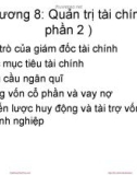 Bài giảng Nguyên lý quản trị kinh doanh: Chương 8 (phần 2) - Nguyễn Hải Sản