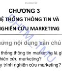 Bài giảng Marketing căn bản: Chương 3 - ĐH Thương mại