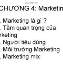 Bài giảng Nguyên lý Quản trị kinh doanh (GV. Nguyễn Hải Sản) - Chương 4: Marketing