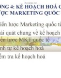 Kế hoạch hóa chiến lược marketing quốc tế