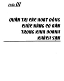 quản trị kinh doanh khách sạn từ lý thuyết đến thực tiễn: phần 3