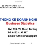 Bài giảng Thống kê doanh nghiệp: Chương 2 - ThS. Vũ Thịnh Trường