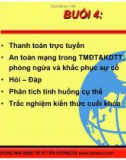 Bài giảng Thương mại điện tử dành cho doanh nghiệp - Bài 4: Thanh toán trực tuyến, an toàn