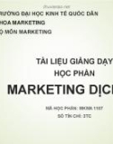 Bài giảng Marketing dịch vụ - TS. Nguyễn Hoàng Long (2018)