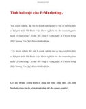 Tính hai mặt của E-Marketing.