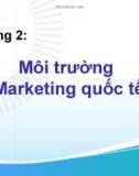 Bài thuyết trình về Môi trường Marketing quốc tế