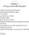 Bài giảng Dự báo kinh doanh - Chương 4: Hồi quy tuyến tính đơn giản