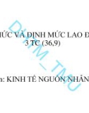 Bài giảng Tổ chức và định mức lao động - ĐH Thương Mại