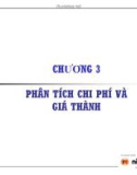 Bài giảng Phân tích hoạt động kinh doanh - Chương 3: Phân tích chi phí và giá thành