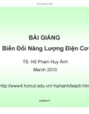 Bài giảng Biến đổi năng lượng điện cơ: Chương 3 - TS. Hồ Phạm Huy Ánh