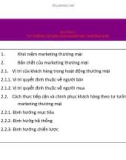 Bài giảng Marketing thương mại: Chương 1