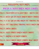 Bài giảng máy điện I - Phần 1 Máy điện một chiều - Chương 1