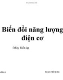 Bài giảng Biến đổi năng lượng điện cơ: Máy biến áp