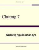 Bài giảng về Quản trị học: Chương 7