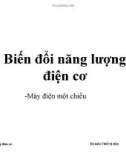 Bài giảng Biến đổi năng lượng điện cơ: Máy điện một chiều