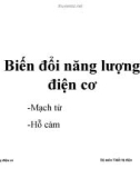 Bài giảng Biến đổi năng lượng điện cơ: Mạch từ, hỗ cảm