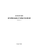 HỆ THỐNG QUẢN LÝ THÔNG TIN NỘI BỘ