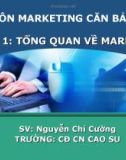 Chương 1: LÝ THUYẾT TỔNG QUAN VỀ MARKETING