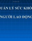 Bài giảng Quản lý sức khỏe người lao động