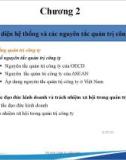 Bài giảng Quản trị công ty - Chương 2: Nhận diện hệ thống và các nguyên tắc quản trị công ty