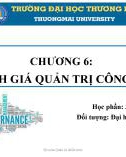 Bài giảng Quản trị công ty - Chương 6: Đánh giá quản trị công ty