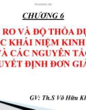 Bài giảng Quản trị rủi ro: Chương 6 - ThS. Võ Hữu Khánh (2017)