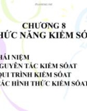 Bài giảng Quản trị học - Chương 8: Chức năng kiểm soát