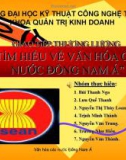 GIAO TiẾP THƯƠNG LƯỢNG “TÌM HIỂU VỀ VĂN HÓA CÁC NƯỚC ĐÔNG NAM Á”