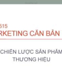 Bài giảng Marketing căn bản - Chiến lược sản phẩm thương hiệu