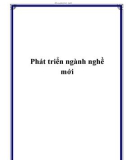 Phát triển ngành nghề mới