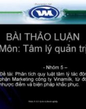 Bài thảo luận môn tâm lý quản trị