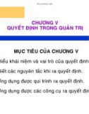 Bài giảng Nguyên lý Quản trị học - Chương 5