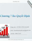 Bài giảng Quản trị kinh doanh: Chương 7 - GV. Dương Công Doanh