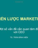 Chiến lược marketing - Một số vấn đề cần quan tâm đối với CEO