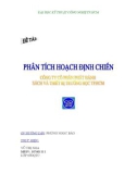 ĐỀ TÀI: PHÂN TÍCH HOẠCH ĐỊNH CHIẾN LƯỢC CÔNG TY PHÁT HÀNH SÁCH VÀ THIẾT BỊ TRƯỜNG HỌC TPHCM