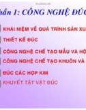 CÔNG NGHỆ ĐÚC , chương 1