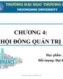 Bài giảng Quản trị công ty - Chương 4: Hội đồng quản trị