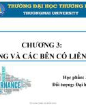 Bài giảng Quản trị công ty - Chương 3: Cổ đông và các bên có liên quan