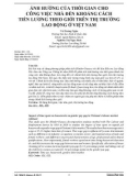 Ảnh hưởng của thời gian cho công việc nhà đến khoảng cách tiền lương theo giới trên thị trường lao động ở Việt Nam