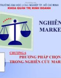 Nghiên cứu marketing - Chương 6