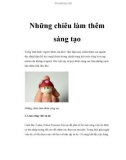 Những chiêu làm thêm sáng tạo