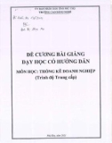 Bài giảng Thống kê doanh nghiệp (Trình độ trung cấp)