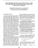Mô hình động số liệu mảng phân tích vai trò của tiến bộ công nghệ trong việc nâng cao năng suất lao động