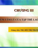 Chương 3: Đặc điểm tâm lý của người lao động