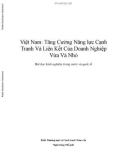 Báo cáo Việt Nam: Tăng cường năng lực cạnh tranh và liên kết của doanh nghiệp vừa và nhỏ