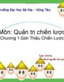 Bài thuyết trình môn Quản trị chiến lược - ĐH Bà Rịa -Vũng Tàu