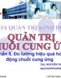 Đo lường hiệu quả hoạt động chuỗi cung ứng sản phẩm